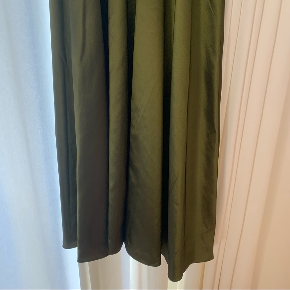 Alfred Angelo Green Floor Length Taffeta Evening Gown Size 8 - Picture 6 of 16